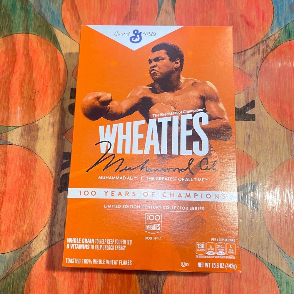 Muhammad Ali Limited Edition Wheaties Cereal Box, Full and Unopened Box #1.